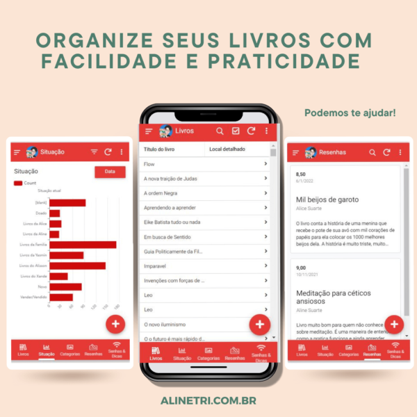 app meus livros catalogados