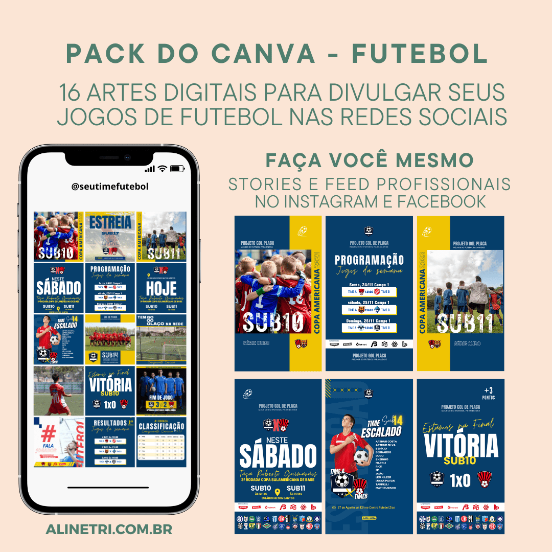 Página 3 – Modelos gratuitos e personalizáveis de futebol - Canva