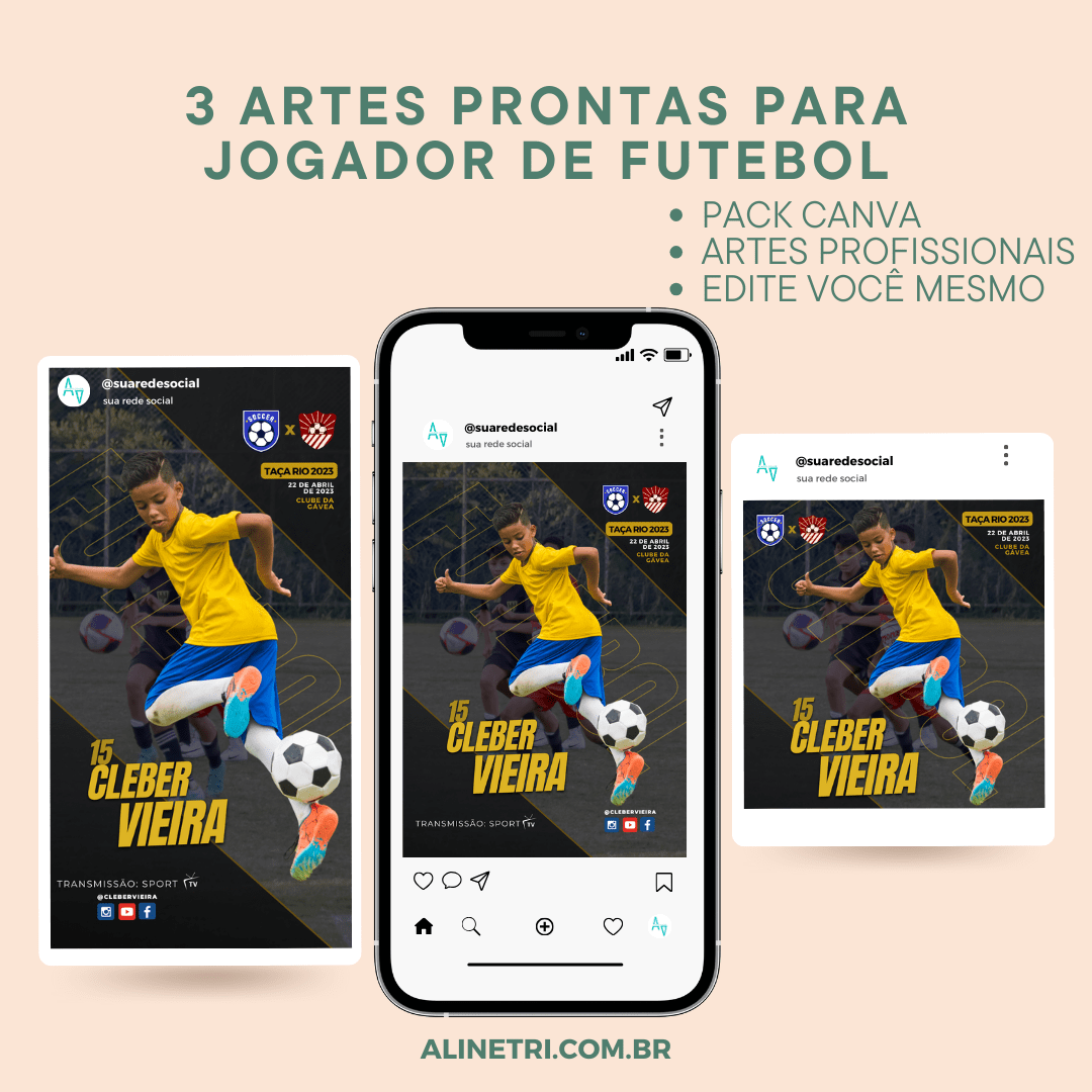 Flyer para Jogador de futebol