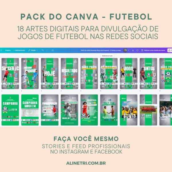 PACK Artes Time de Futebol Verde