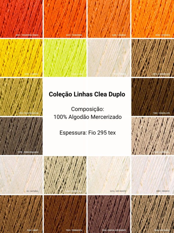 Cores Clea Duplo Croche By Line 1 de 3